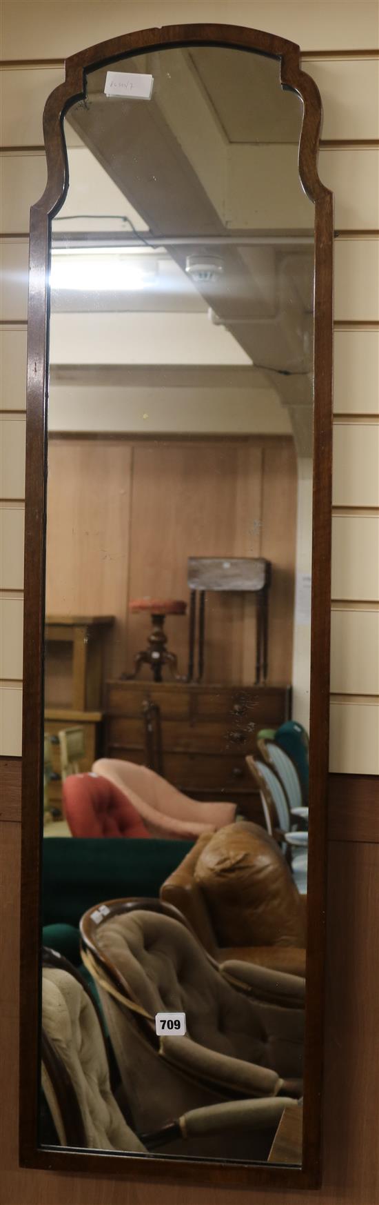 A mahogany framed mirror W.33cm